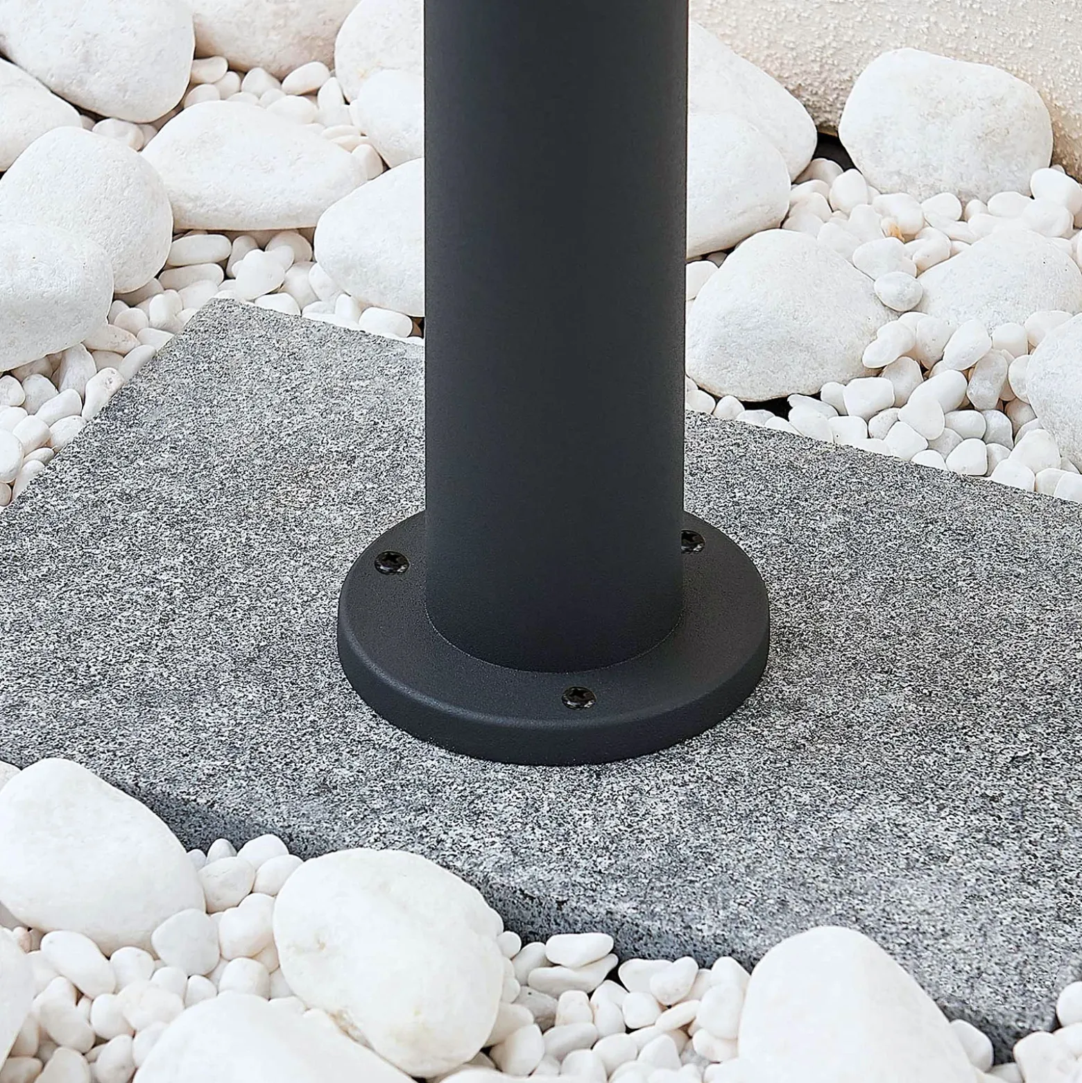 Bolardo luminoso Lindby «Alvaro», antracita, 60 cm, IP44, E27
