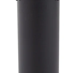 Bolardo luminoso Lindby Dangan, negro/transparente, altura 90 cm, cristal