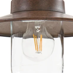 Bolardo luminoso Lindby Eloretta, óxido, 60 cm, acero, IP44, E27