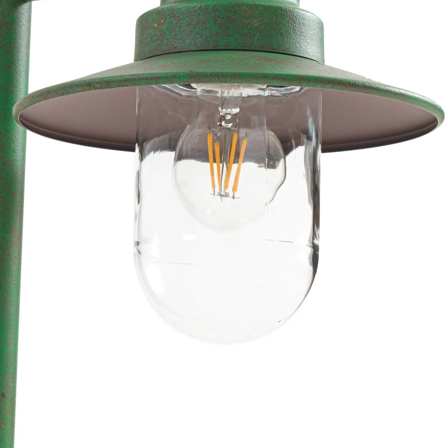 Bolardo luminoso Lindby Eloretta, verde, 60 cm, acero, IP44, E27