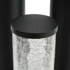 Bolardo luminoso Lindby Gavros, aluminio fundido a presión, 3 luces