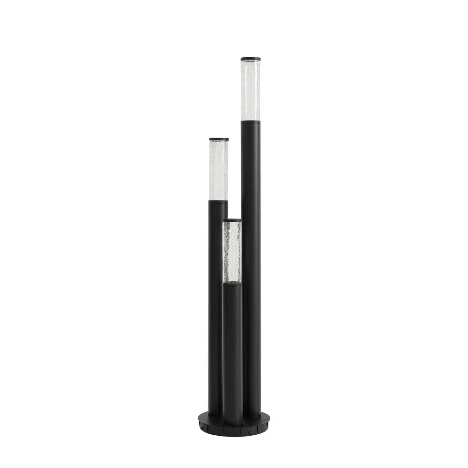 Bolardo luminoso Lindby Gavros, aluminio fundido a presión, 3 luces