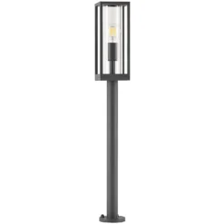 Bolardo luminoso Lindby Giavanna, 80 cm, antracita, IP44, E27