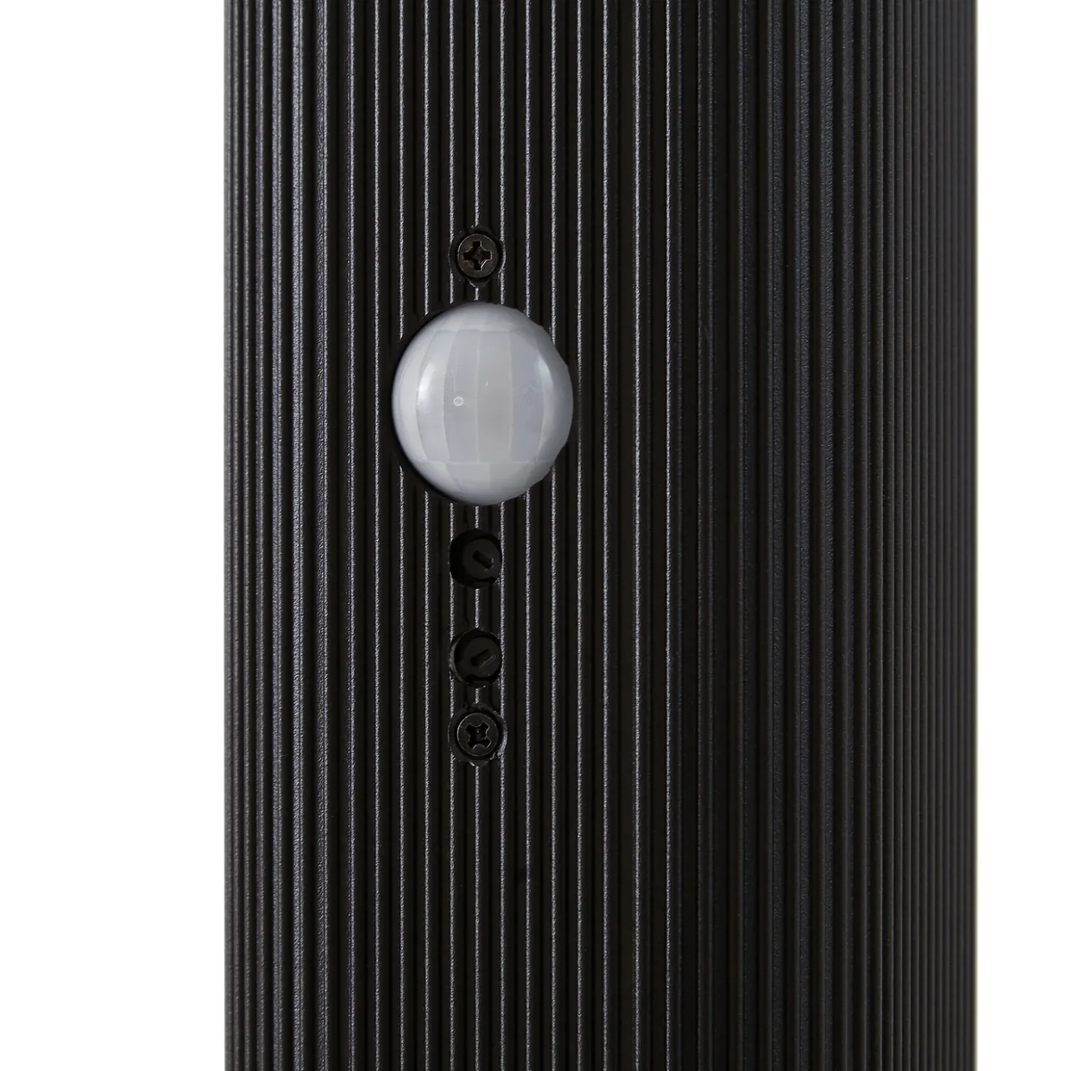 Bolardo luminoso Lindby Halvar, 80 cm, negro, IP65, GU10, sensor