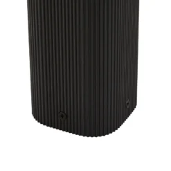 Bolardo luminoso Lindby Halvar, 80 cm, negro, IP65, GU10, sensor