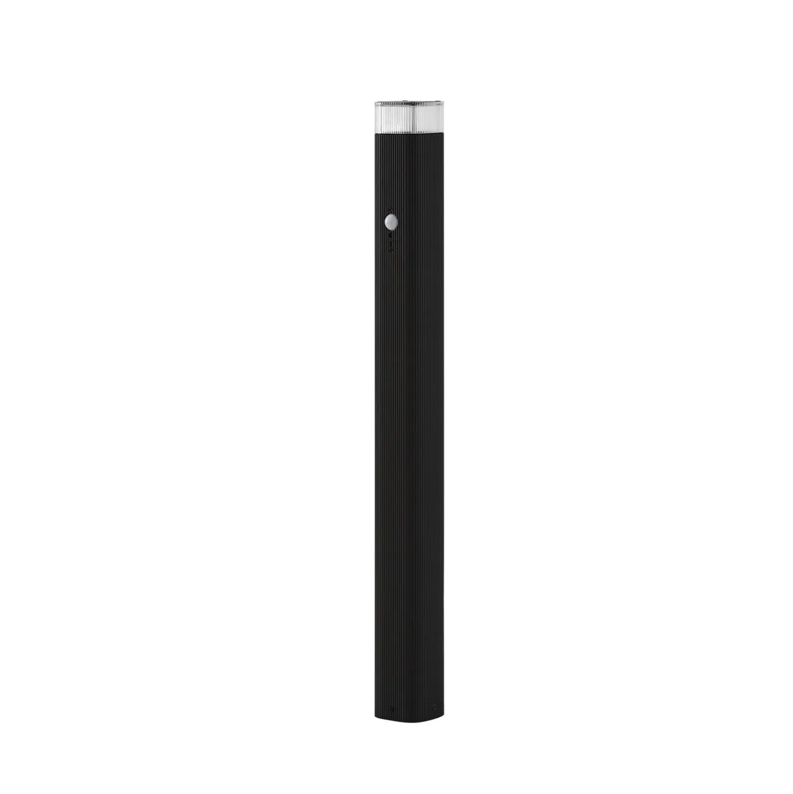 Bolardo luminoso Lindby Halvar, 80 cm, negro, IP65, GU10, sensor