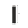 Bolardo luminoso Lindby Halvar, 50 cm, negro, IP65, GU10
