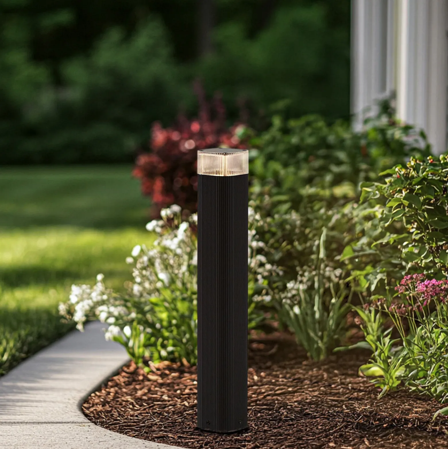 Bolardo luminoso Lindby Halvar, 50 cm, negro, IP65, GU10