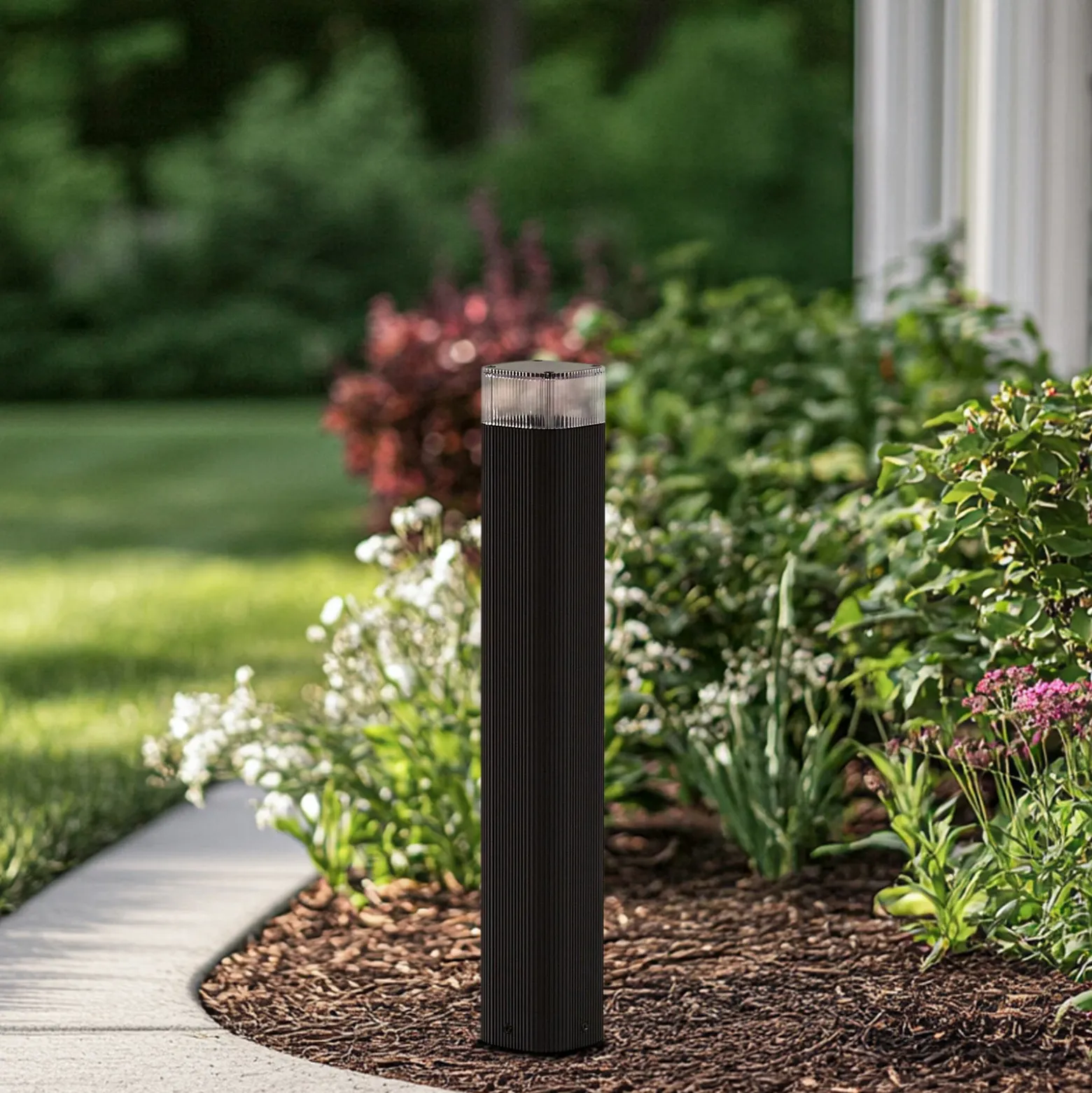 Bolardo luminoso Lindby Halvar, 50 cm, negro, IP65, GU10