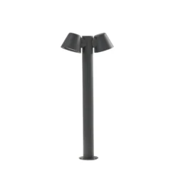 Bolardo luminoso Lindby Ileyna, 2 luces, antracita, 100 cm