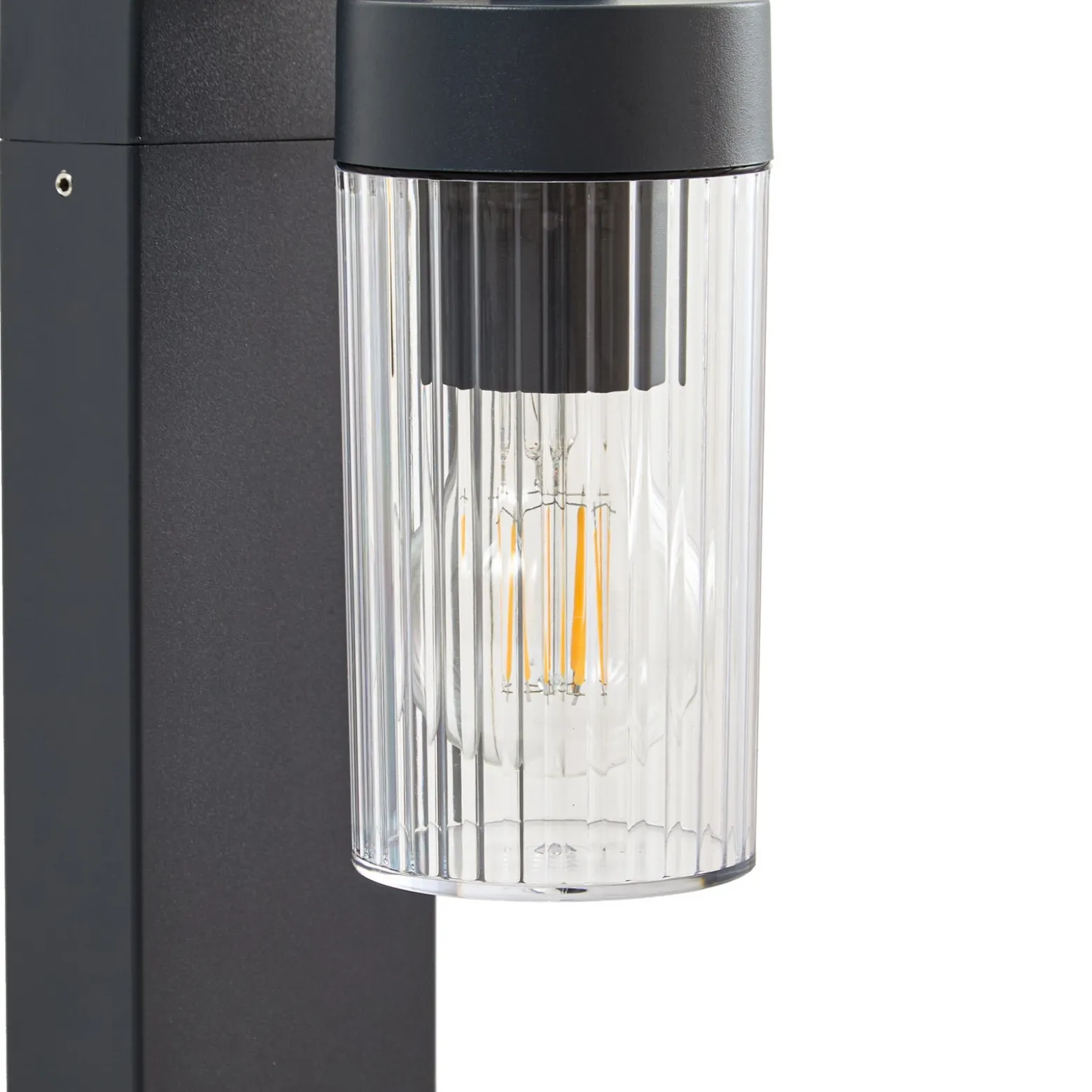 Bolardo luminoso Lindby Kaliro, antracita, 60 cm, E27, IP54