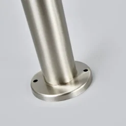 Bolardo luminoso Lindby Noemi, gris, acero inoxidable, 80 cm, IP44
