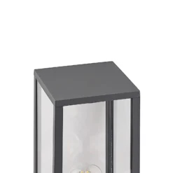 Bolardo luminoso Lindby Peldar, antracita/transparente, 80 cm