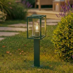 Bolardo luminoso Lucande Ferda, 60 cm, verde, IP44