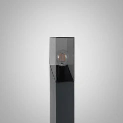 Bolardo luminoso Lucande Fiola, 80 cm, antracita, IP54