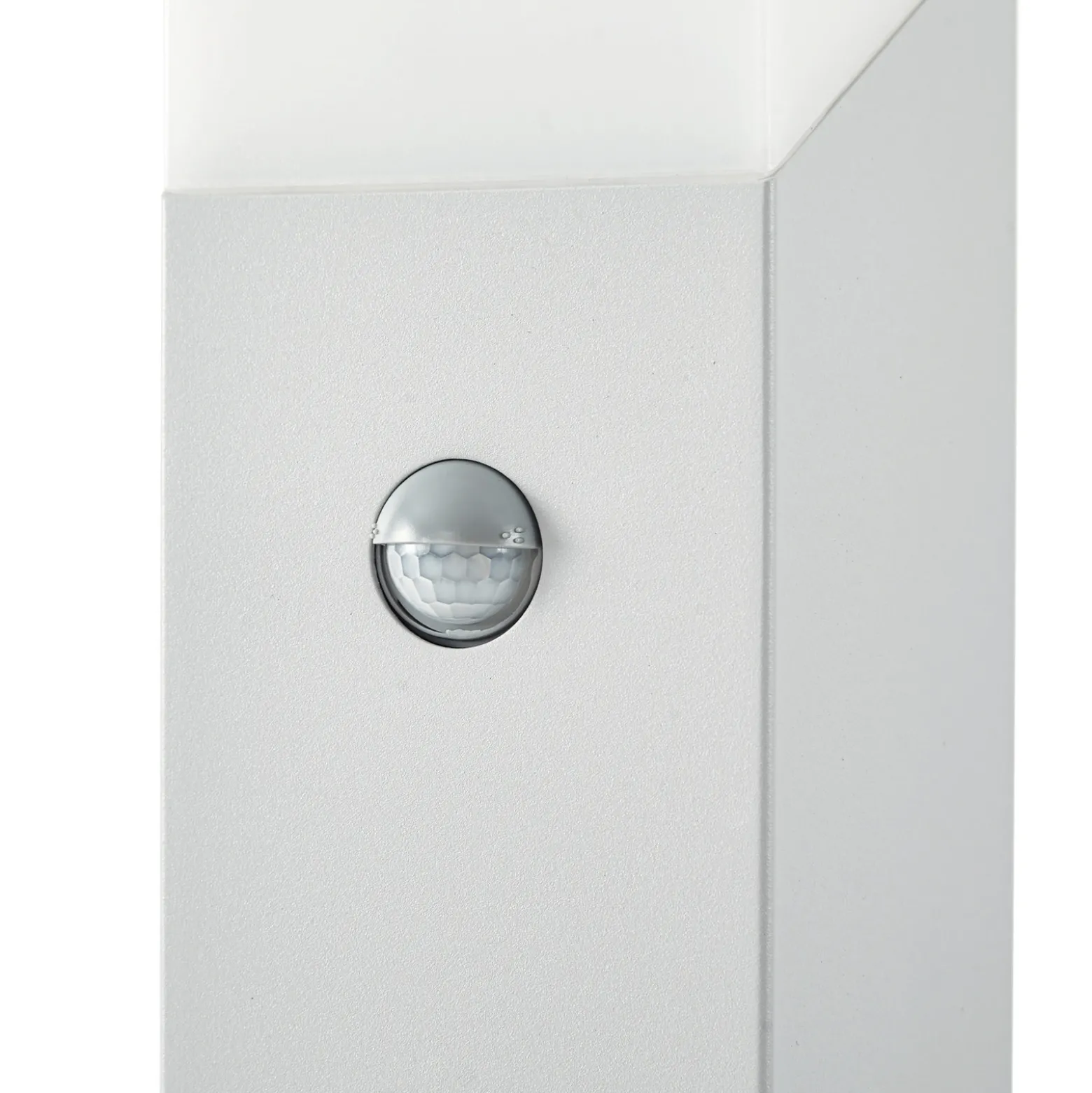 Bolardo luminoso Lucande Kiran, 100 cm, con sensor, gris claro, IP44