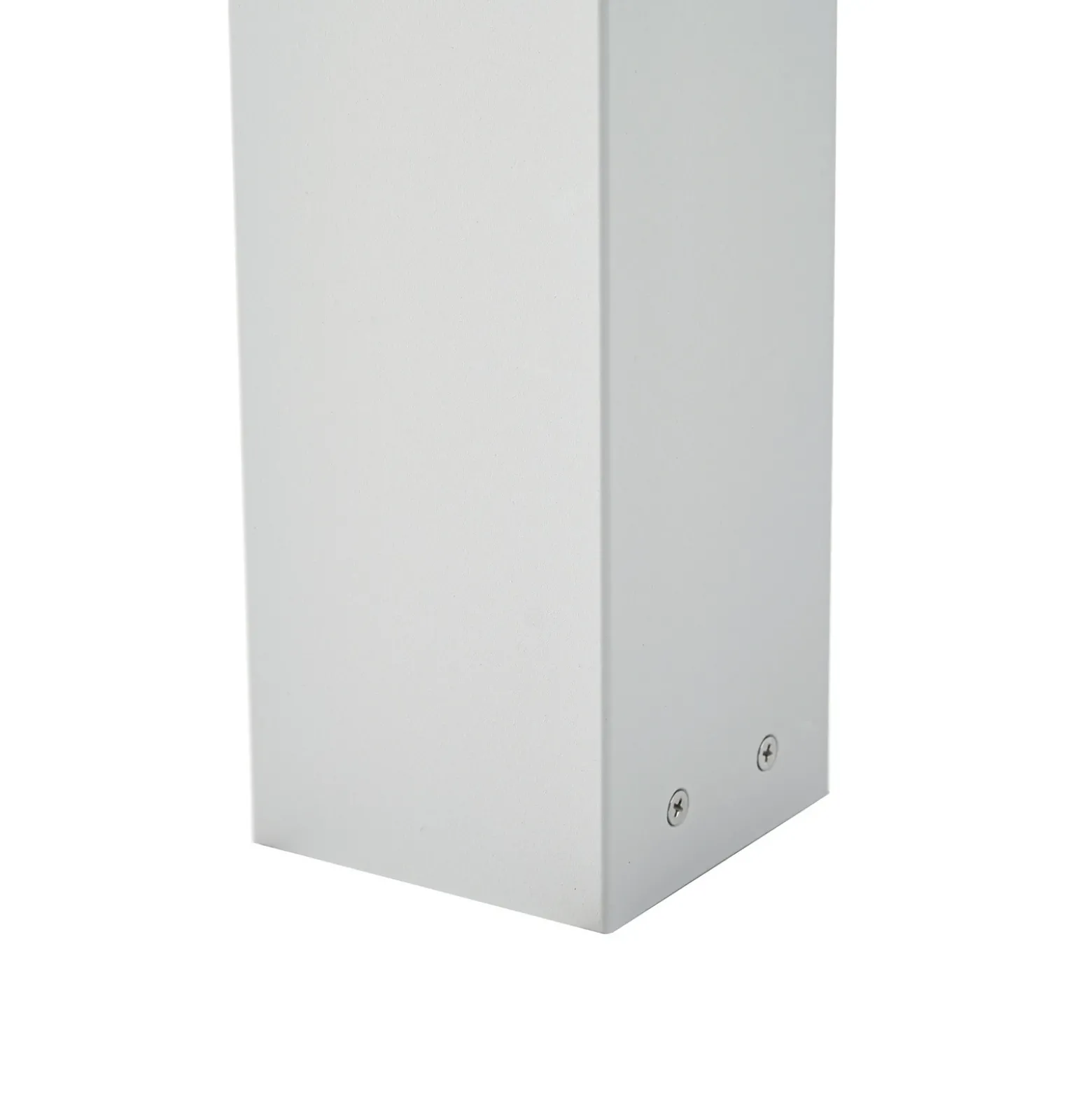 Bolardo luminoso Lucande Kiran, 100 cm, con sensor, gris claro, IP44