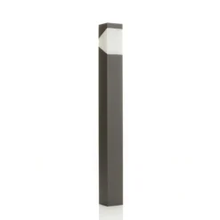 Bolardo luminoso Lucande Kiran, 100 cm, gris, metal, IP44, E27