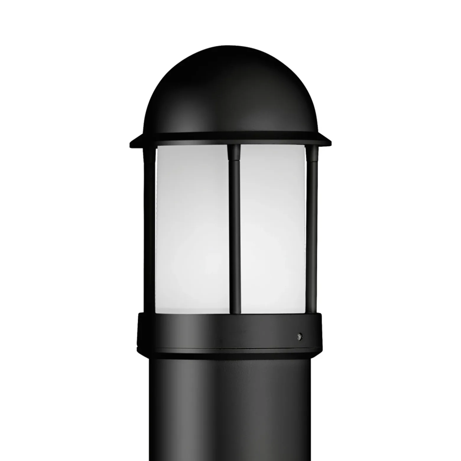 Bolardo luminoso Marco de aluminio, negro