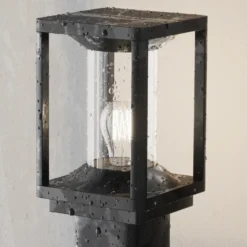 Bolardo luminoso Maytoni Cell, grafito, aluminio, altura 75 cm, IP54