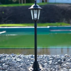 Bolardo luminoso 4142, negro