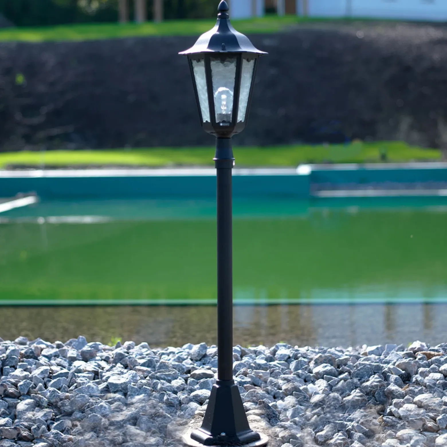 Bolardo luminoso 4142, negro
