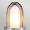 Bolardo luminoso Paignton acero inoxidable, plata