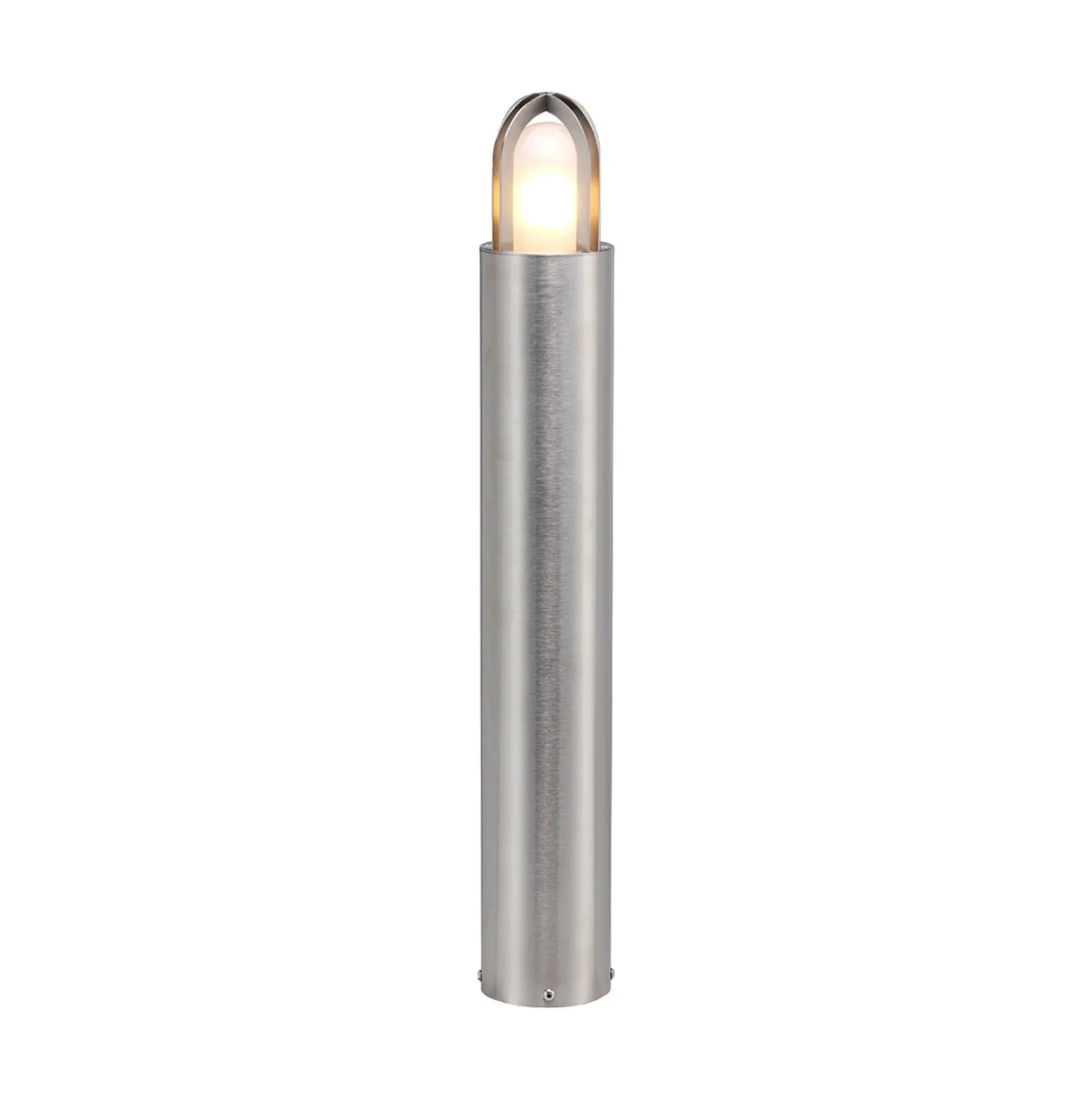 Bolardo luminoso Paignton acero inoxidable, plata