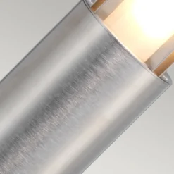 Bolardo luminoso Paignton acero inoxidable, plata