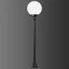 Bolardo luminoso 1142, pantalla bola, negro/blanco
