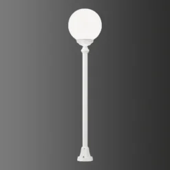 Bolardo luminoso 1132, pantalla esférica, blanco