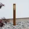 Bolardo luminoso Pistoia, color óxido, altura 95 cm, metal, IP54