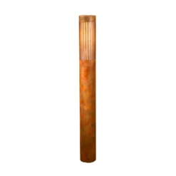 Bolardo luminoso Pistoia, color óxido, altura 95 cm, metal, IP54