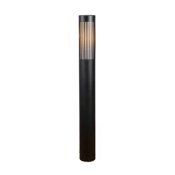 Bolardo luminoso Pistoia, negro, altura 95 cm, metal, IP54