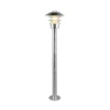 Bolardo luminoso Ruvuuma, color zinc, altura 100 cm, metal, IP44