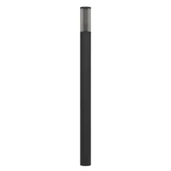 Bolardo luminoso Salle, altura 110 cm, negro, aluminio