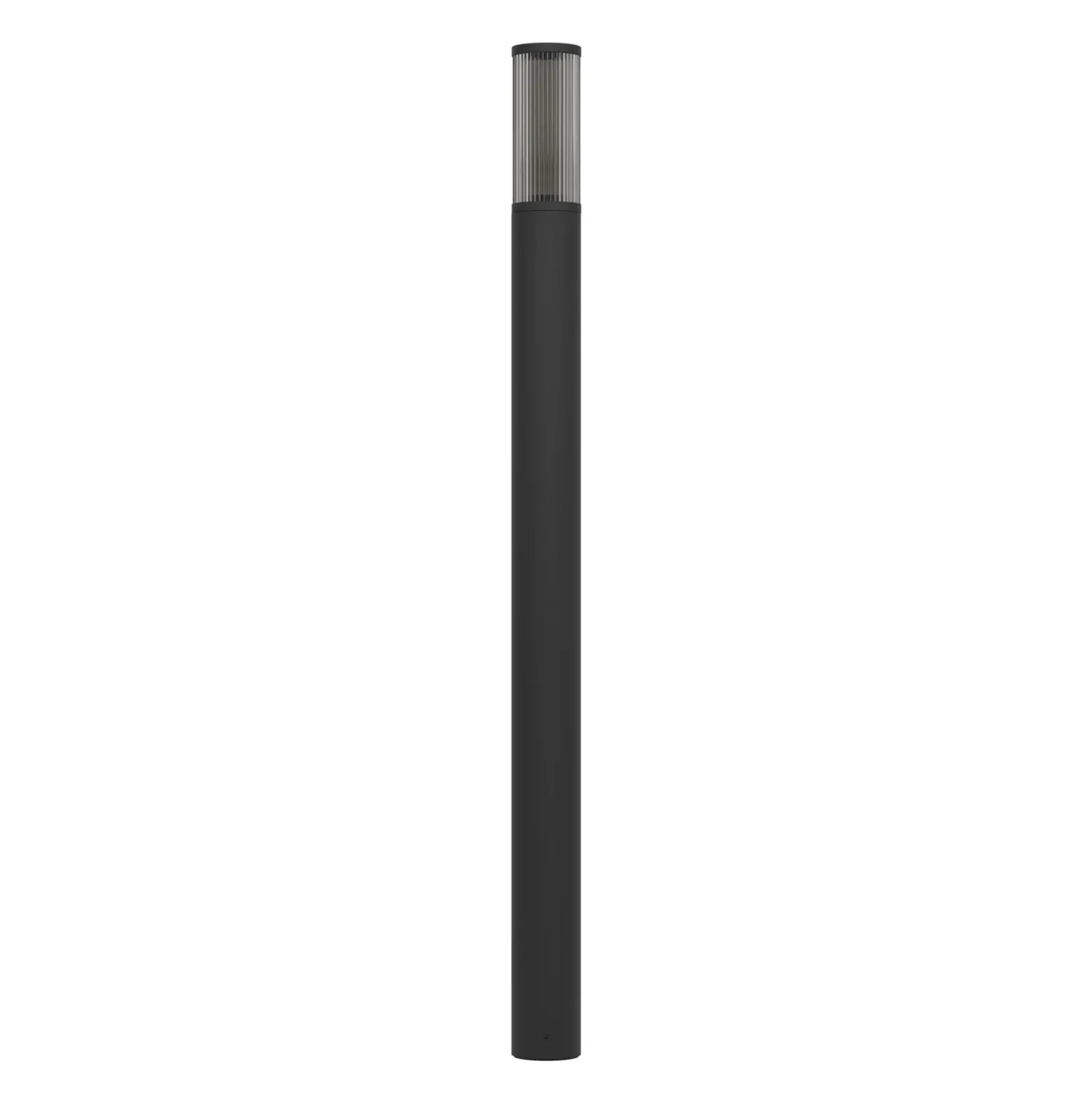 Bolardo luminoso Salle, altura 110 cm, negro, aluminio