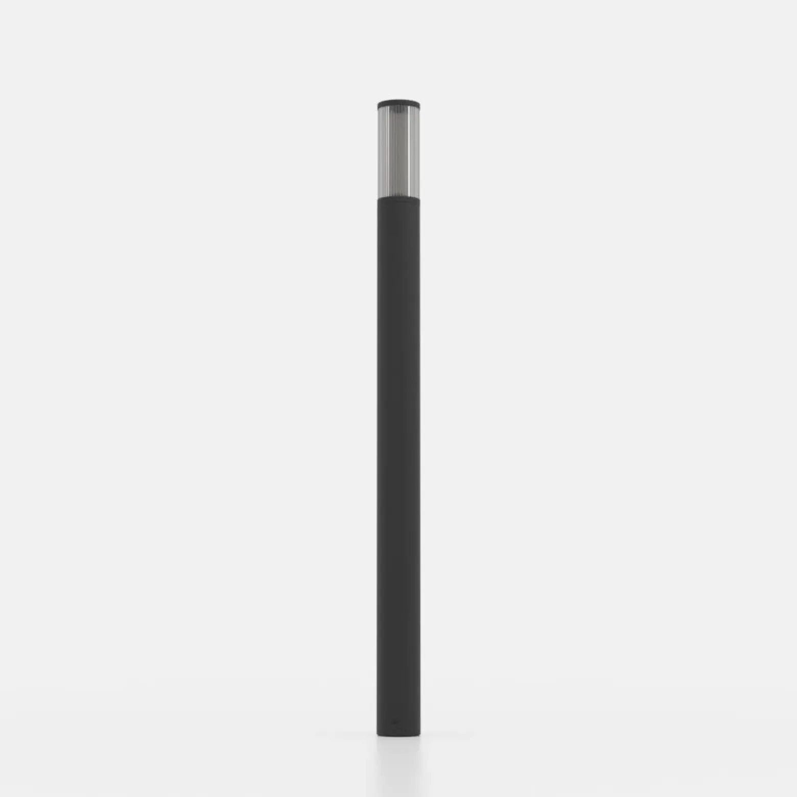 Bolardo luminoso Salle, altura 110 cm, negro, aluminio