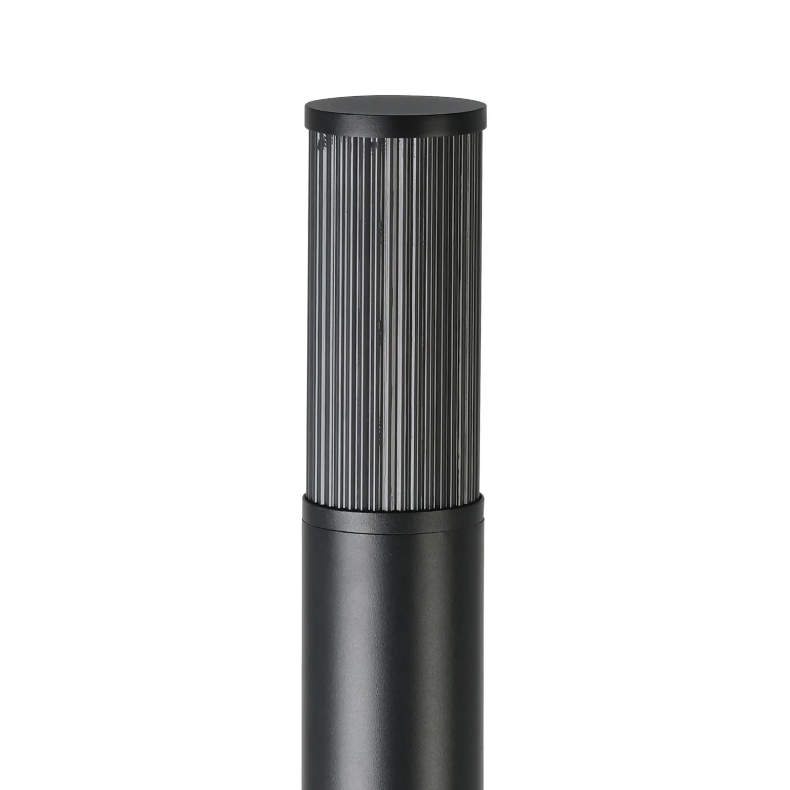 Bolardo luminoso Salle, altura 110 cm, negro, aluminio