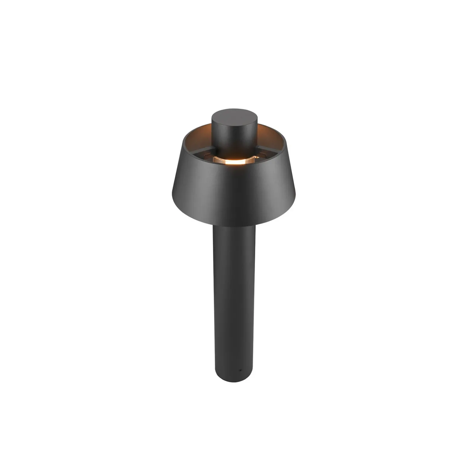 Bolardo luminoso SLV Photoni 75, negro, de aluminio, altura 75 cm