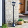 Bolardo luminoso solar Metro, 130 cm, negro, IP44