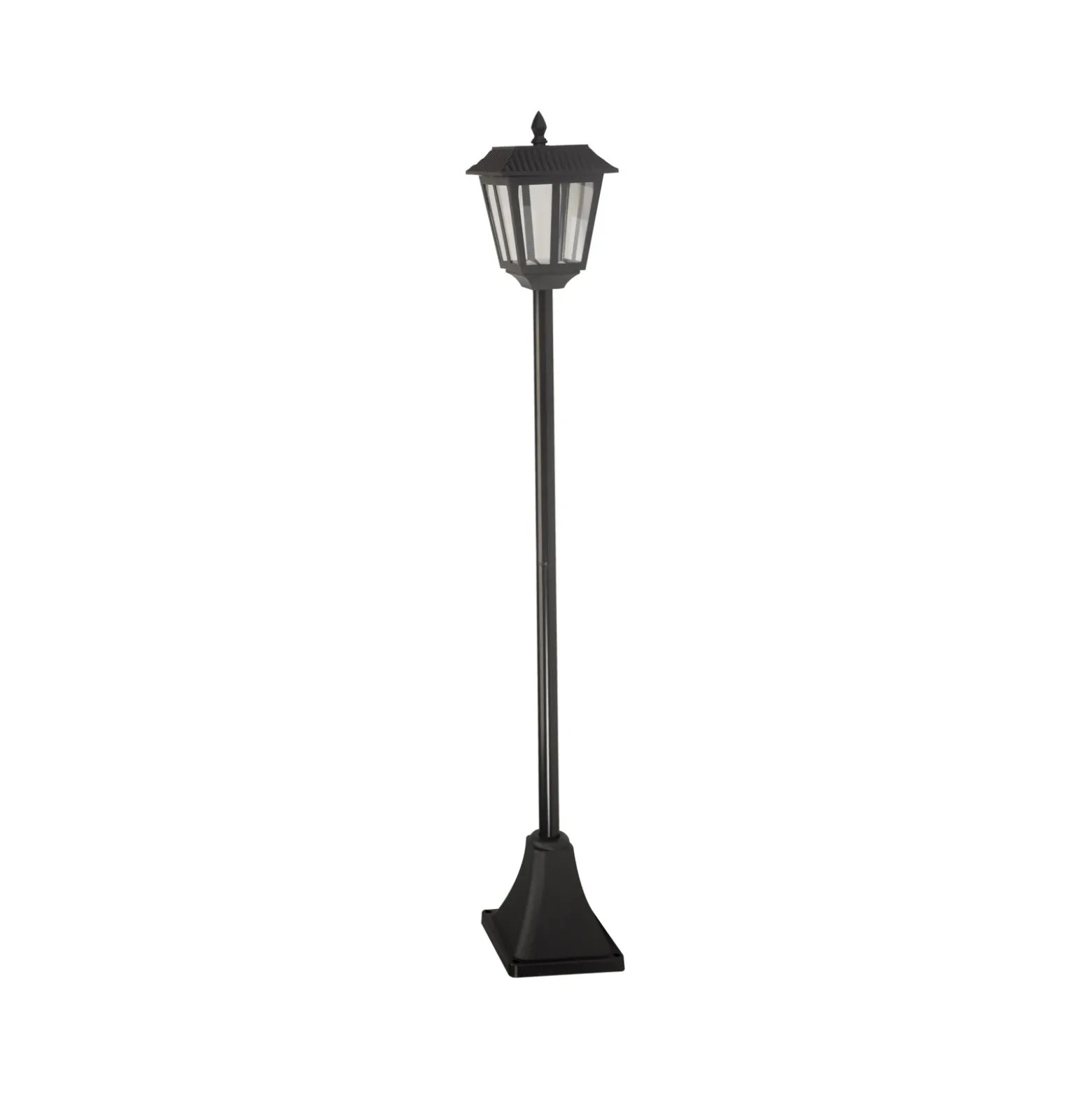Bolardo luminoso solar Metro, 130 cm, negro, IP44