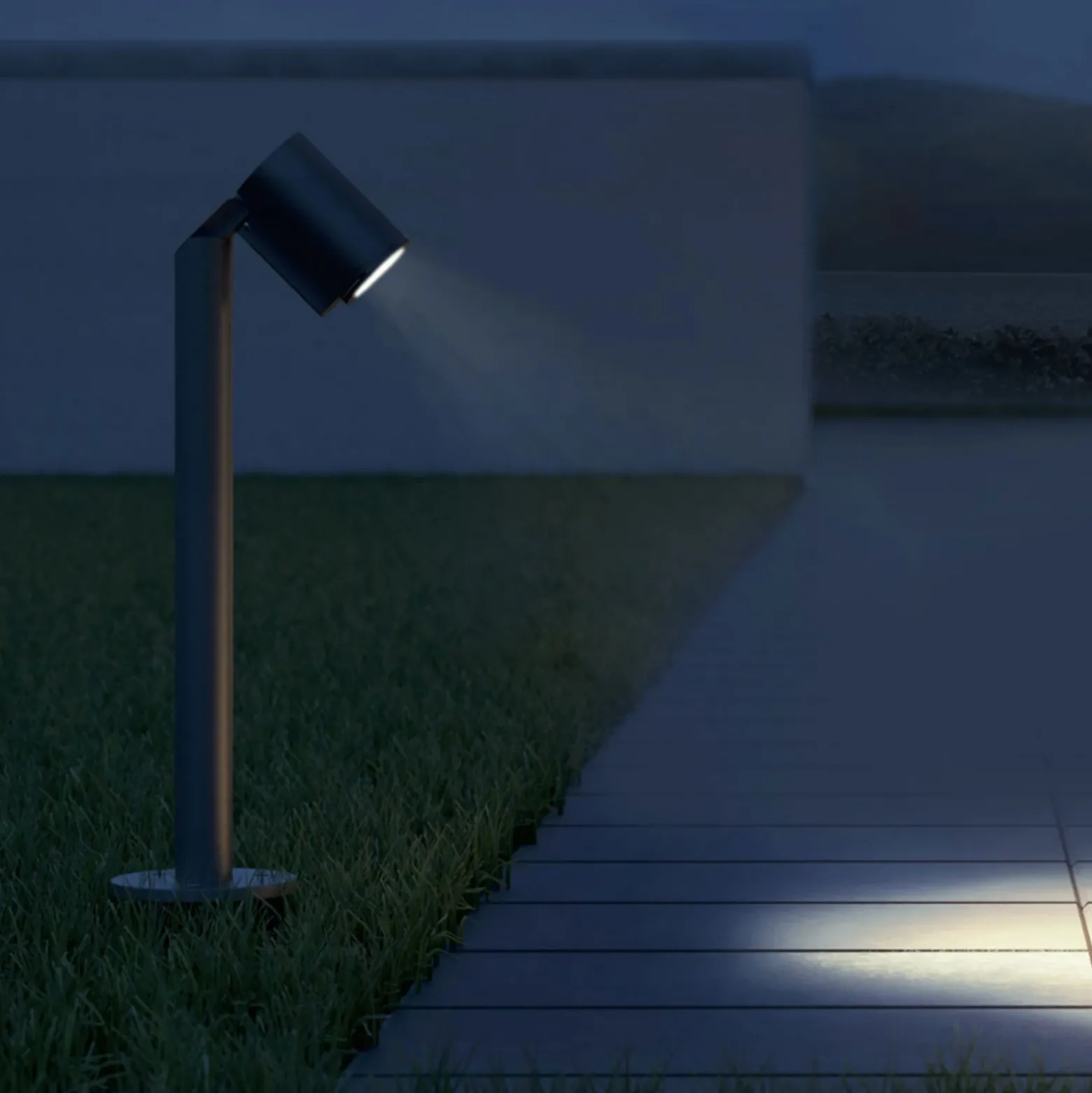 Bolardo luminoso STEINEL SPOT WAY, color antracita, IP44, orientable