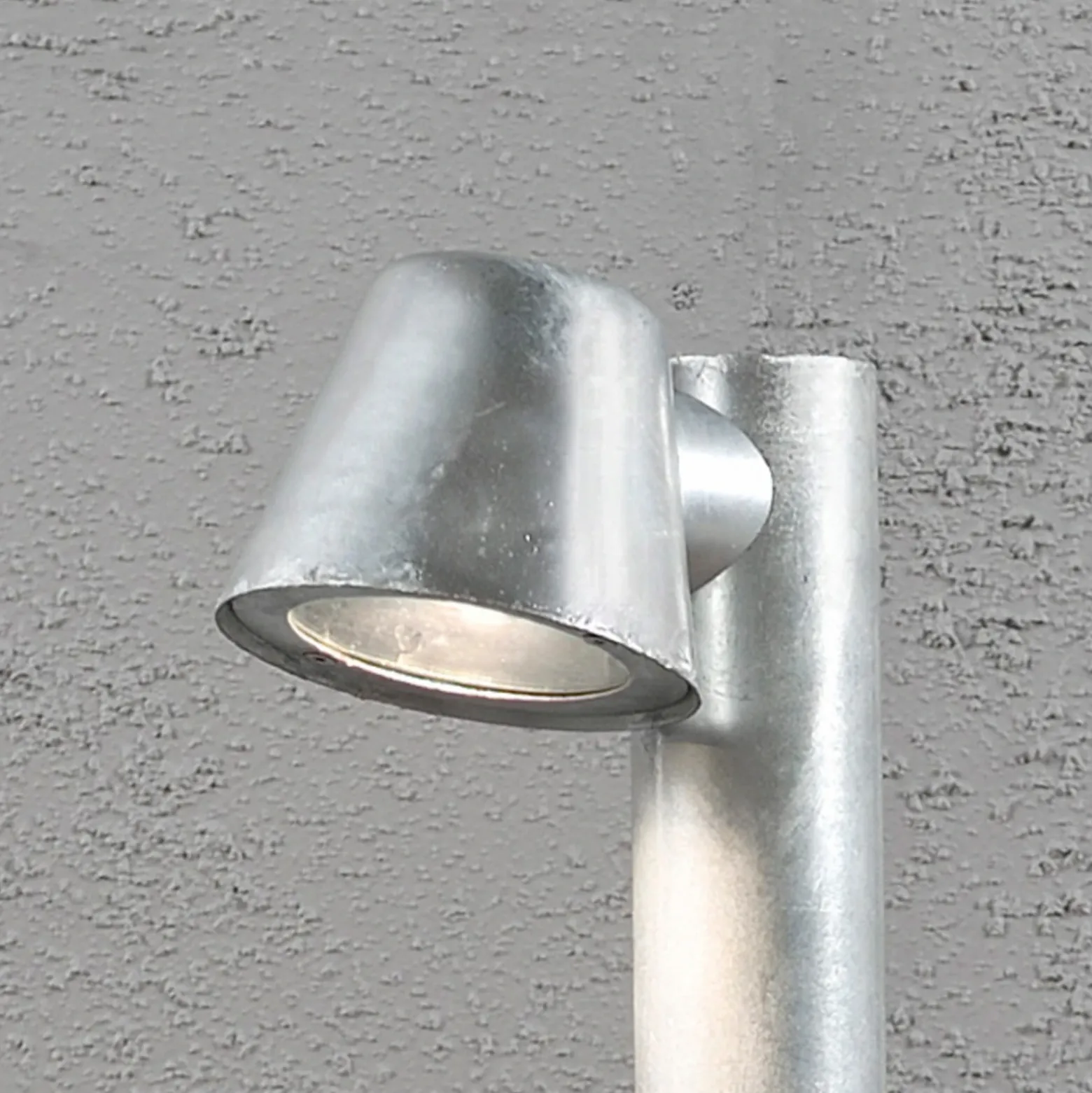 Bolardo luminoso Trieste de acero galvanizado