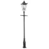 Bolardo luminoso Wilmslow negro 1 luz alto 82,5cm