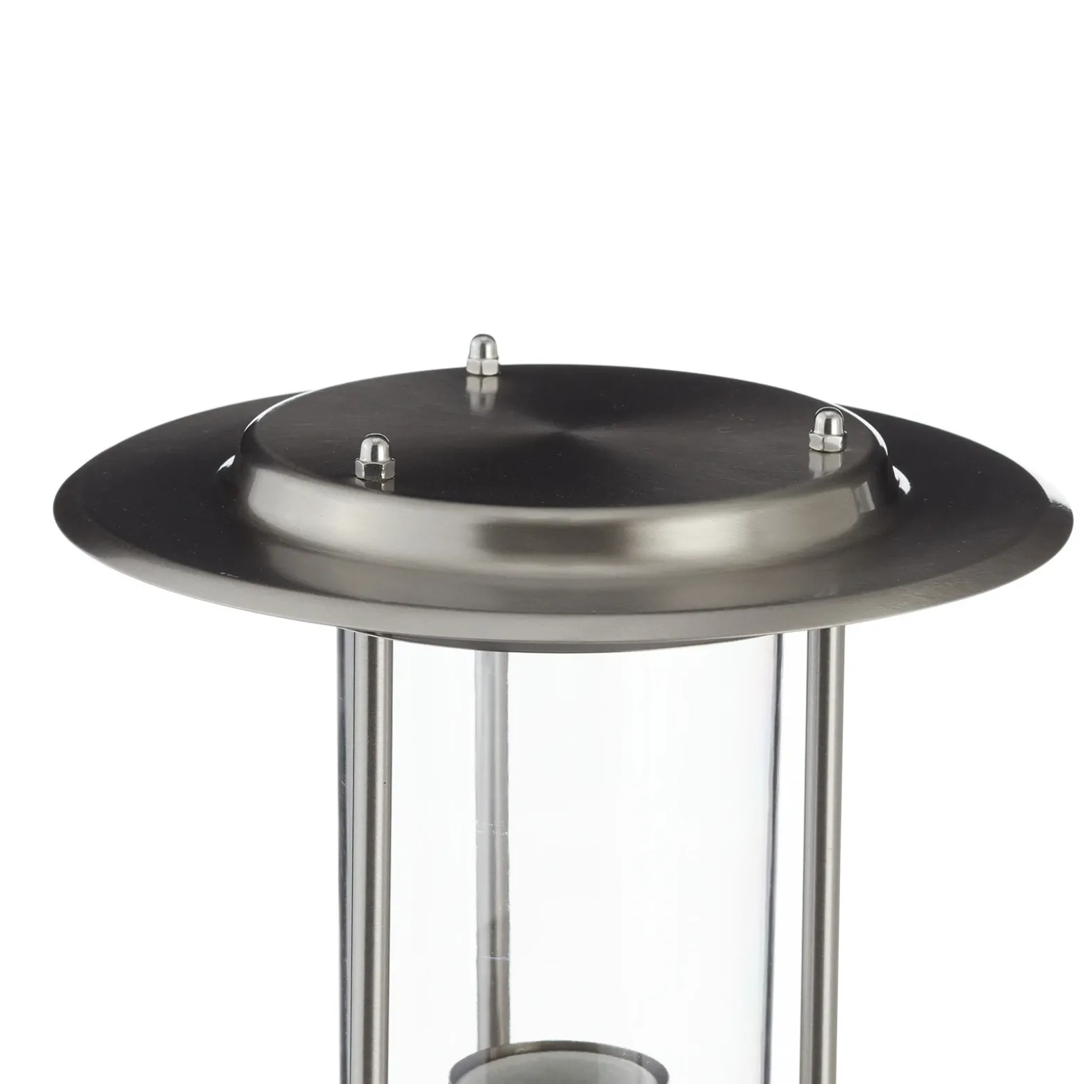 Bolardo luminoso York, acero inoxidable, detector de movimiento, IP44
