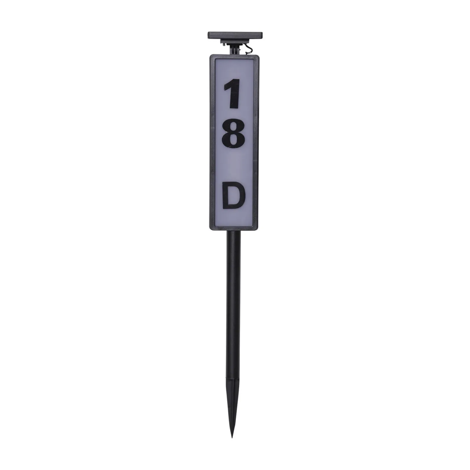Bolardo solar LED Pathy, indicador número de casa