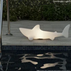Bombilla LED recargable BOBB la lámpara tiburón, flotante, RGBW