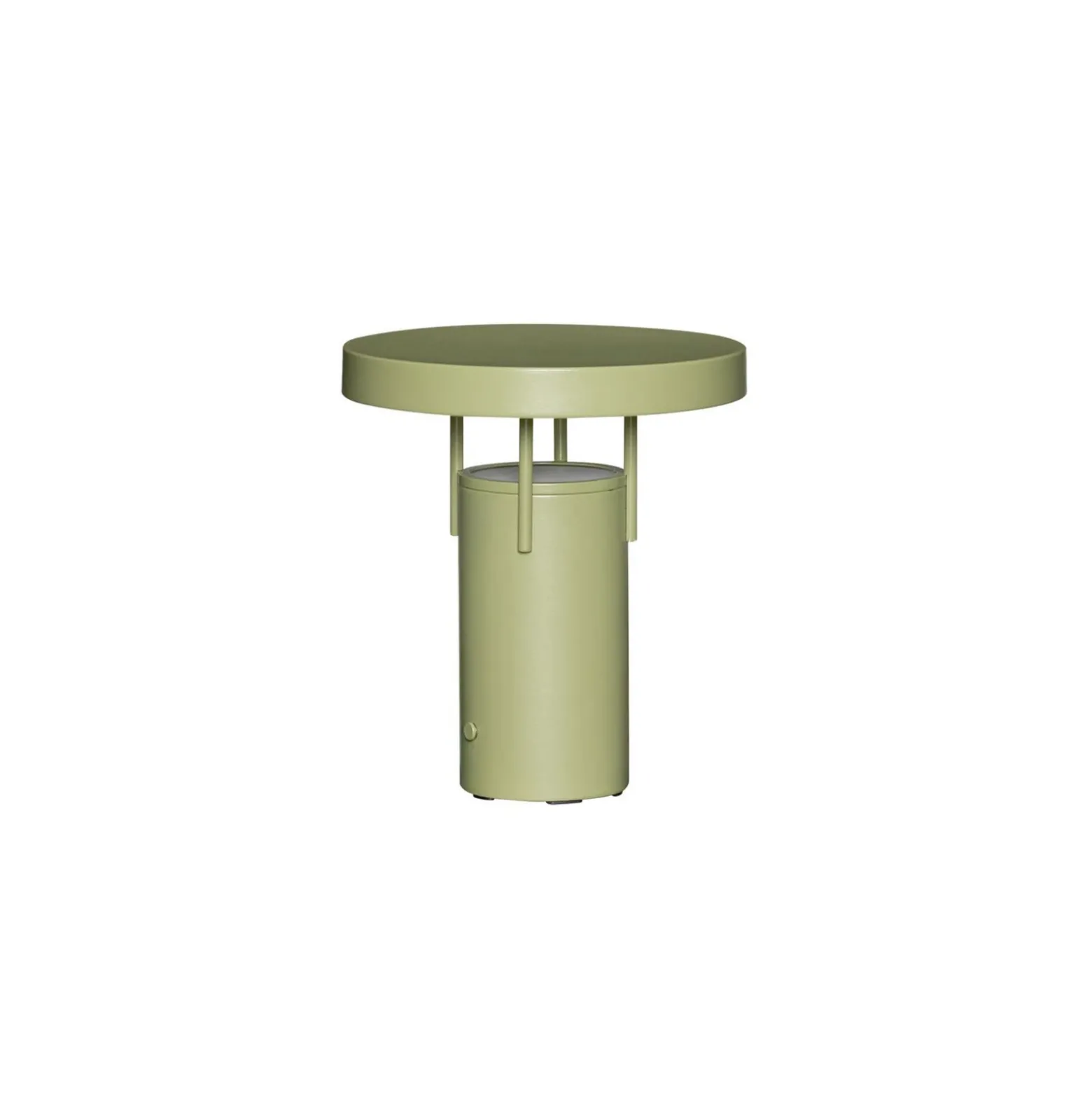 Bonita lámpara de mesa LED recargable BringMe Mini, verde, altura 20 cm