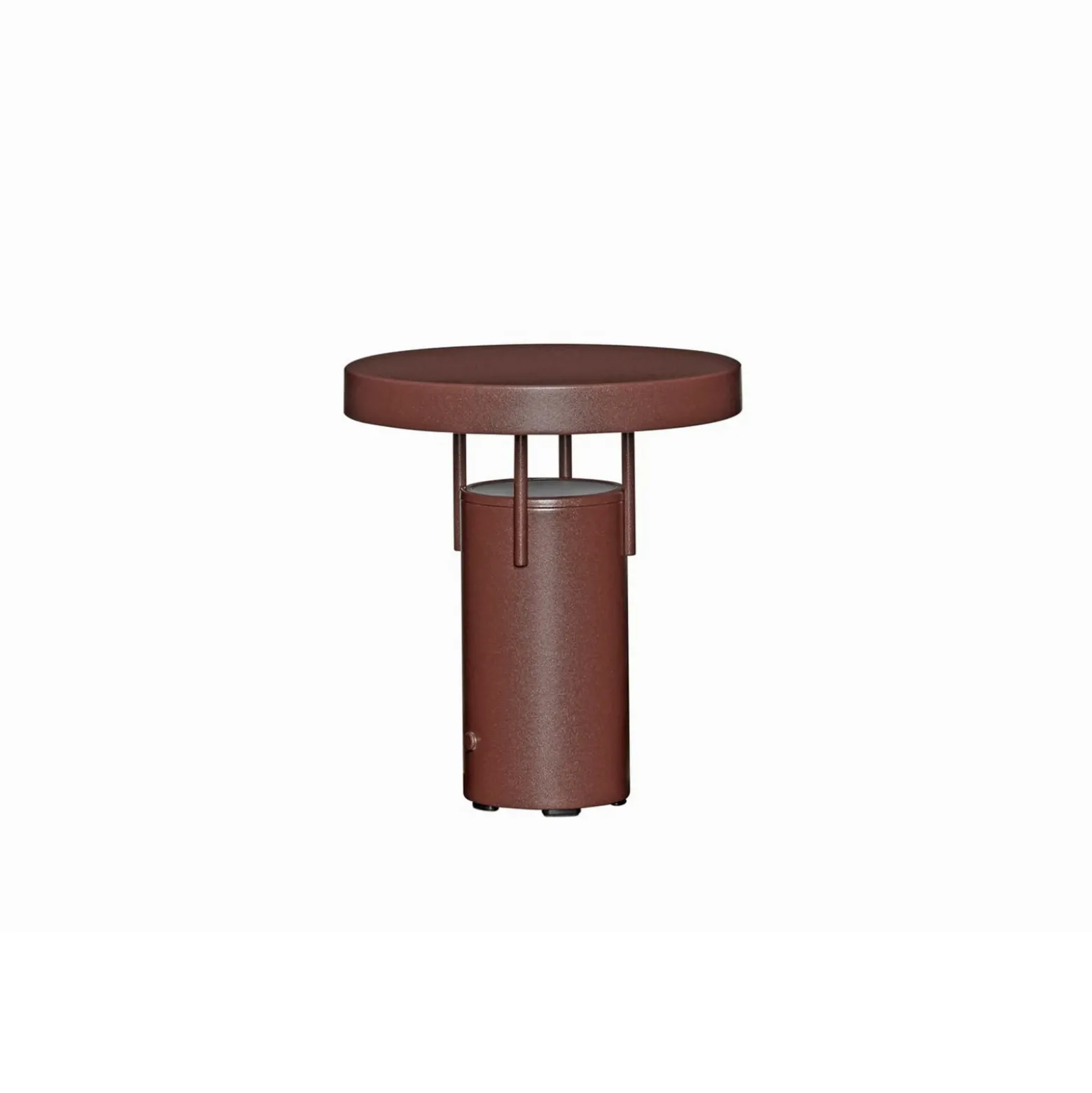 Bonita lámpara de mesa LED recargable BringMe Mini, burdeos, 20 cm